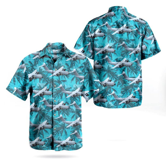 Belgian Air Force Airbus A400M Atlas Hawaiian Shirt