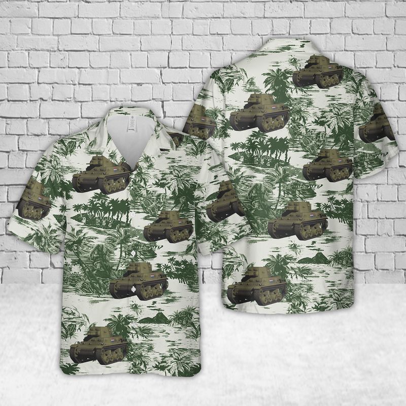 Royal Netherlands Army Marmon-Herrington MTLS-1GI4 Hawaiian Shirt