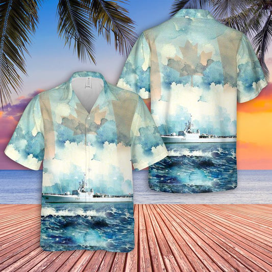 Royal Canadian Navy HMCS Saskatchewan (DDE 262) Hawaiian Shirt