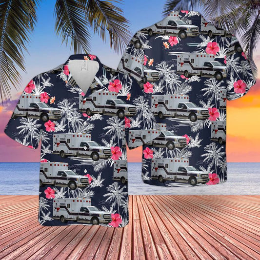 Texas EMS Hawaiian Shirt
