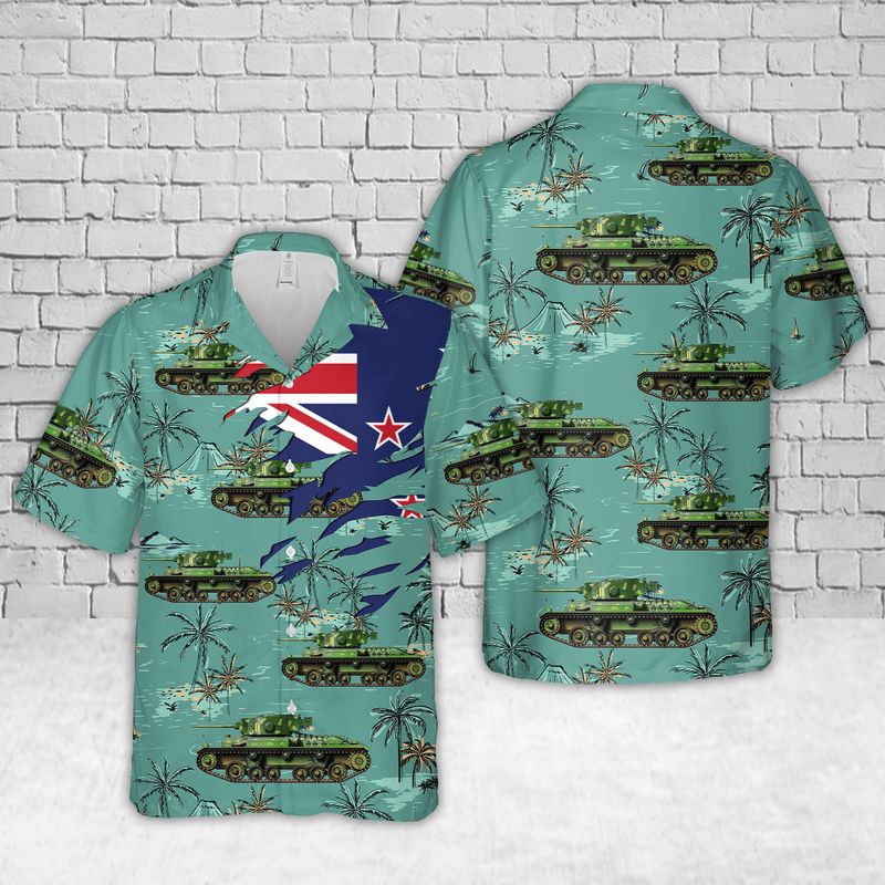 New Zealand Army Valentine Mk.III Tank Hawaiian Shirt