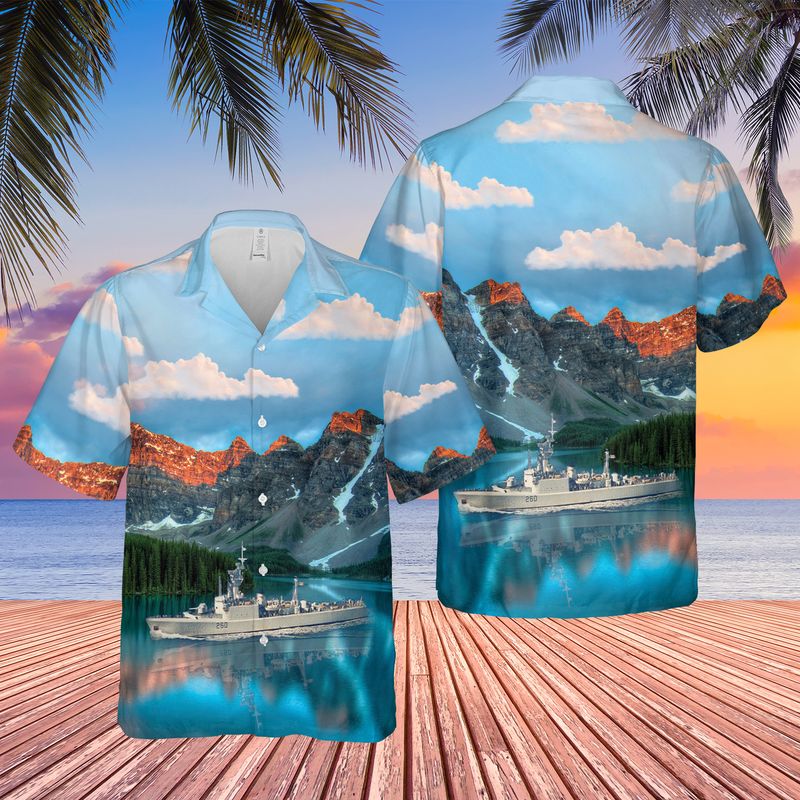 Royal Canadian Navy HMCS Columbia (DDE 260) Hawaiian Shirt