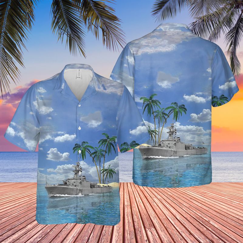 Royal Canadian Navy HMCS St. Croix (DDE 256) Hawaiian Shirt