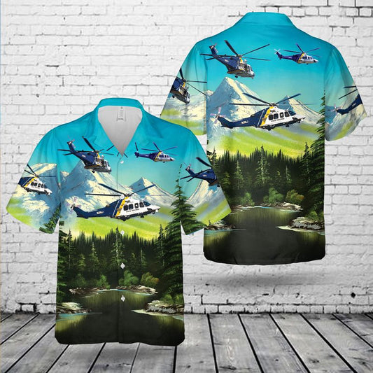 New Jersey State Police helicopter Hawaiian Shirt