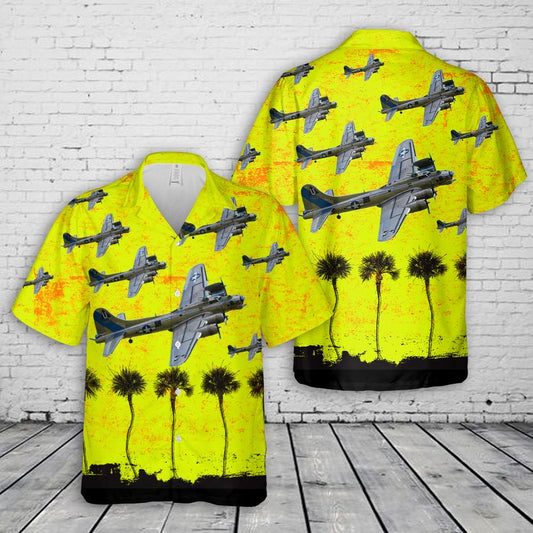 US Air Force Boeing B-17 Flying Fortress Hawaiian Shirt