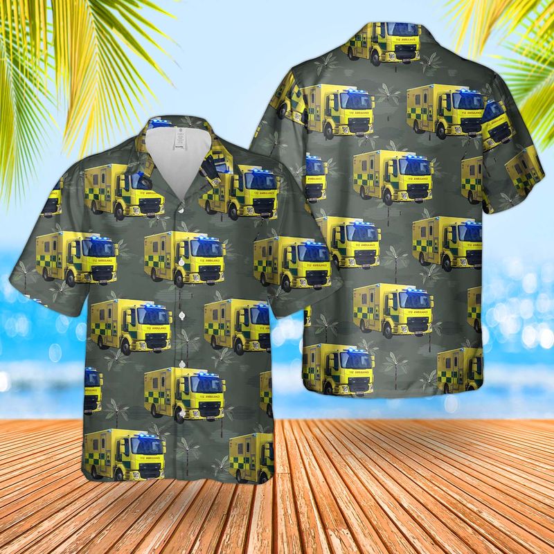 Belgium Truck-based Ambulance Hawaiian Shirt