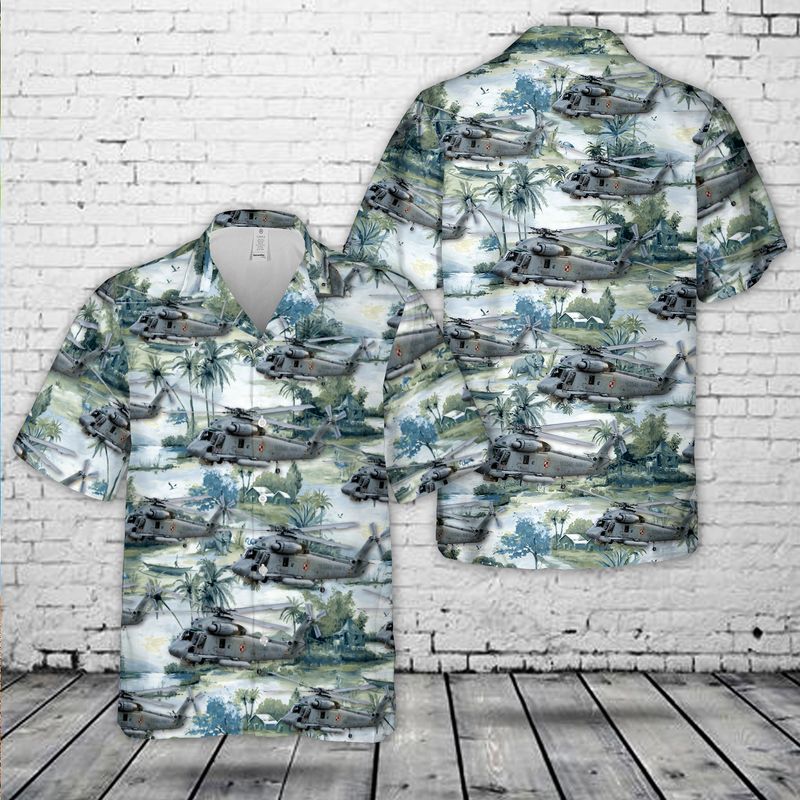 Polish Navy Kaman SH-2G Super Seasprite Hawaiian Shirt