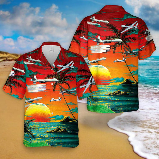 US Air Force General Atomics MQ-9 Reaper Hawaiian Shirt