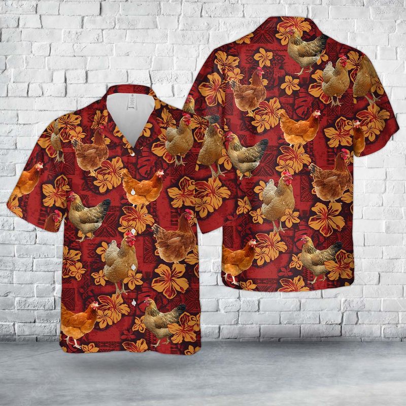 Hen Hawaiian Shirt