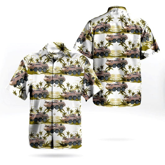 Swedish Army Pansarterrangbil 203 Patria Hawaiian Shirt
