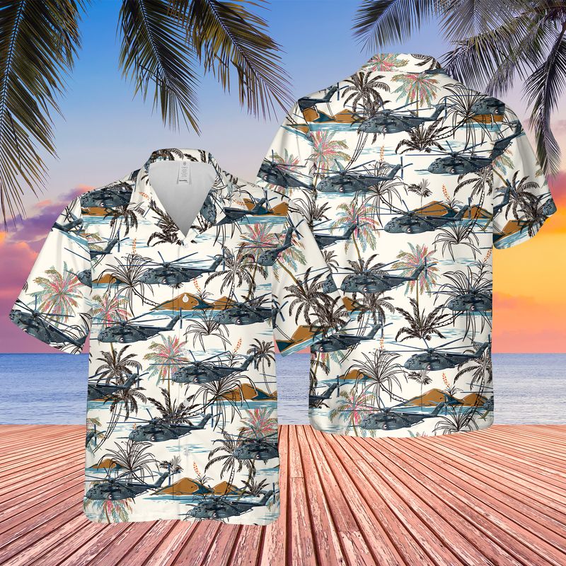 US Navy Sikorsky CH-53E Super Stallion Hawaiian Shirt