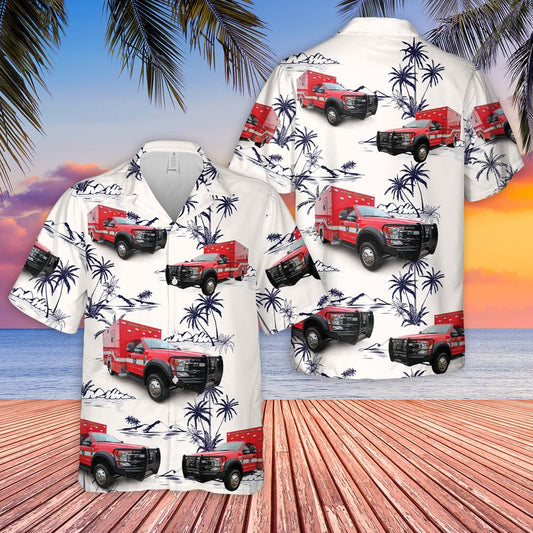 Texas Wilson County ESD #3 EMS Hawaiian Shirt