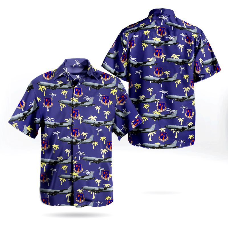 Illinois Air National Guard Boeing KC-135R Stratotanker Hawaiian Shirt