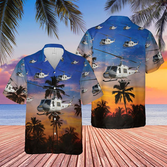 US Air Force UH-1F Iroquois Hawaiian Shirt