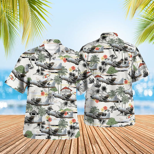 Belgian Air Force Lockheed C-130H Hercules (L-382) Hawaiian Shirt