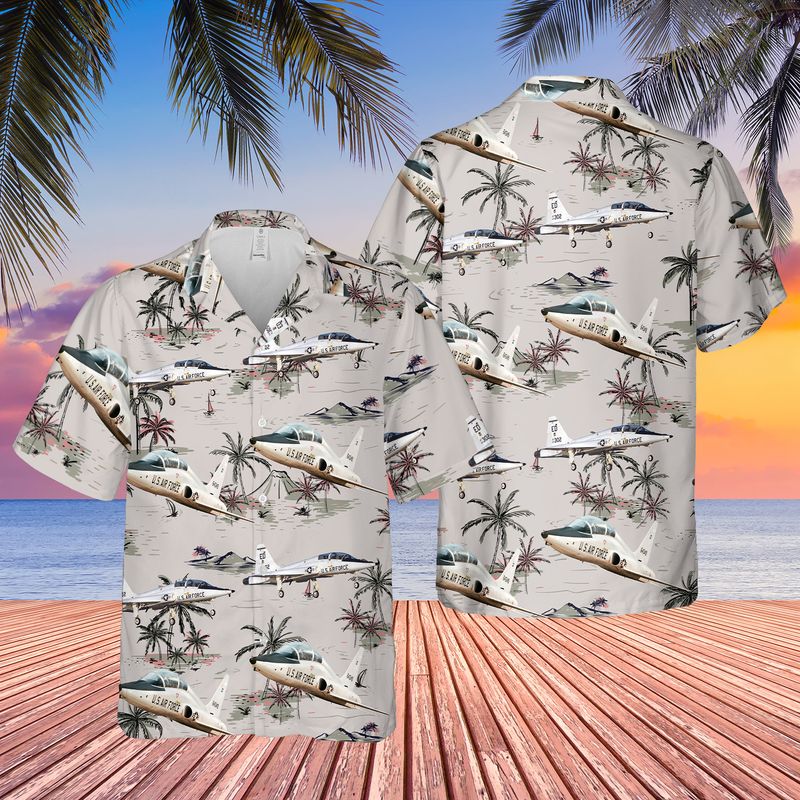 US Air Force Northrop T-38 Talon Hawaiian Shirt