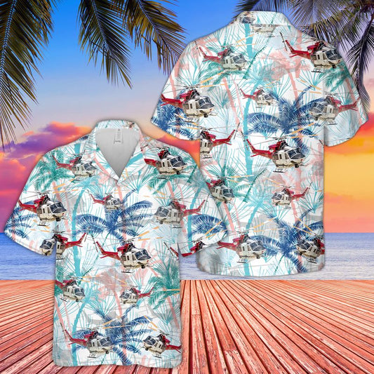 Bell 412EP of the Los Angeles City Fire Department Hawaiian Shirt