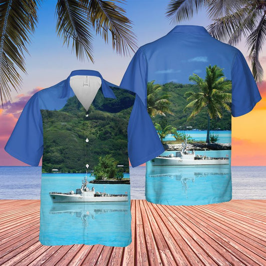 Royal Canadian Navy HMCS Saskatchewan (DDE 262) Hawaiian Shirt