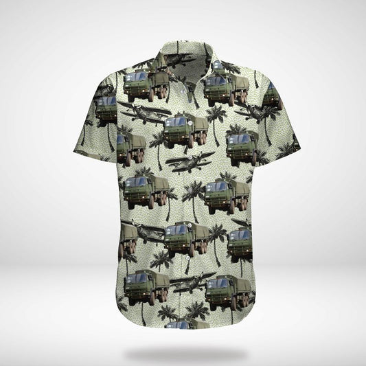 Canadian Army HLVW Heavy Logistics Vehicle Wheeled Hawaiian Shirt