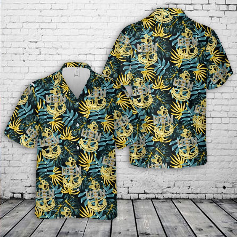 US Navy Chief Anchor Hawaiian Shirt