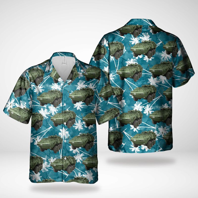 Canadian Army, New Zealand Army, Light Armoured Vehicle III (LAV III) Hawaiian Shirt