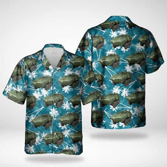 Canadian Army, New Zealand Army, Light Armoured Vehicle III (LAV III) Hawaiian Shirt