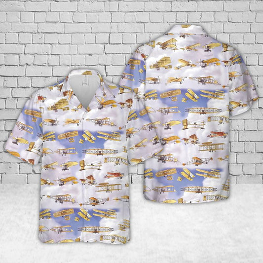 Flying Machines Flight Hawaiian Shirt