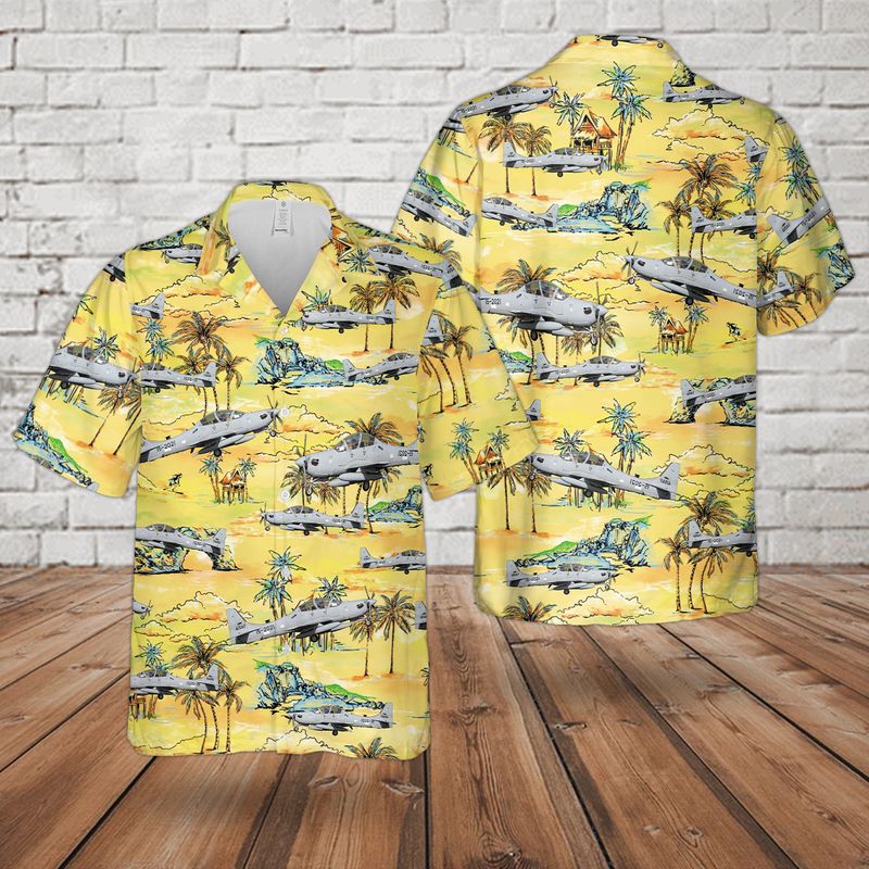 Us Air Force Embraer A-29A Super Tucano Hawaiian Shirt