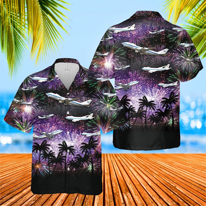 US Air Force Boeing E-4 "Nightwatch" Hawaiian Shirt