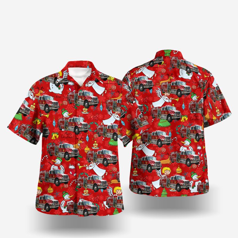 Caldwell County, North Carolina, Caldwell Fire Department Christmas Hawaiian Shirt
