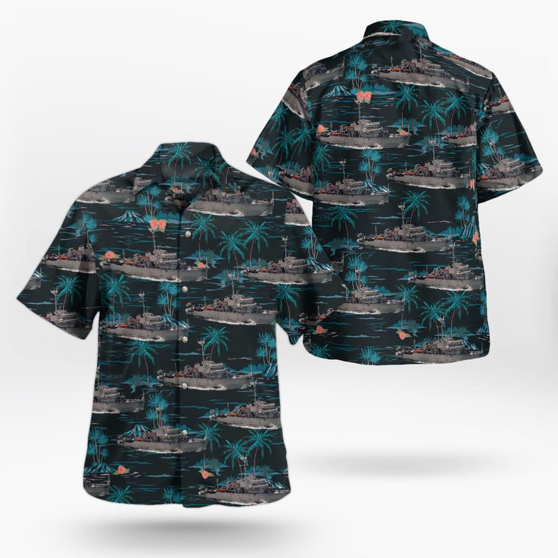 Belgian Navy MSO-class minesweeper ( Aggressive class) Hawaiian Shirt