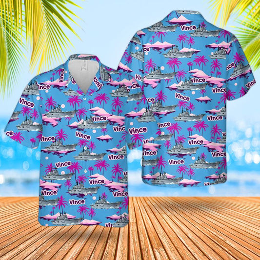 Royal Navy RN HMS Invincible (R05) Invincible-class aircraft carrier Hawaiian Shirt