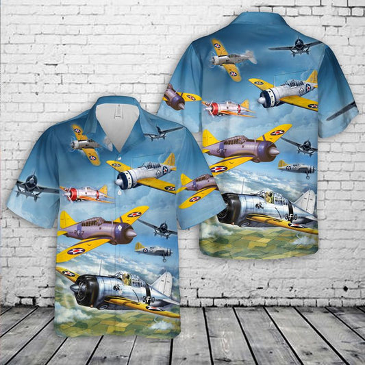 US Navy Brewster F2A Buffalo Hawaiian Shirt