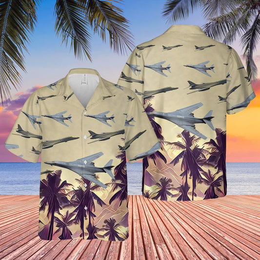 US Air Force Rockwell B-1 Lancer Hawaiian Shirt