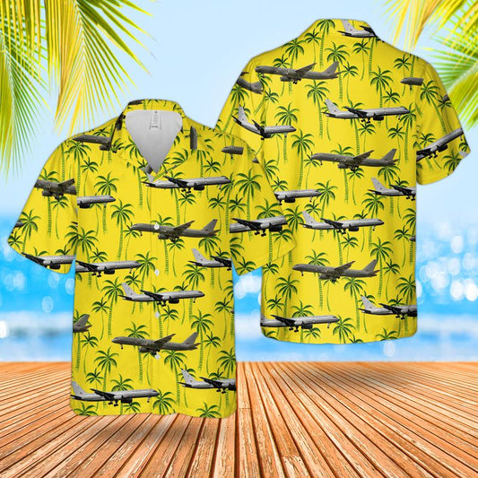 Royal New Zealand Air Force RNZAF No. 40 Squadron Boeing 757-2K2 Combi Hawaiian Shirt