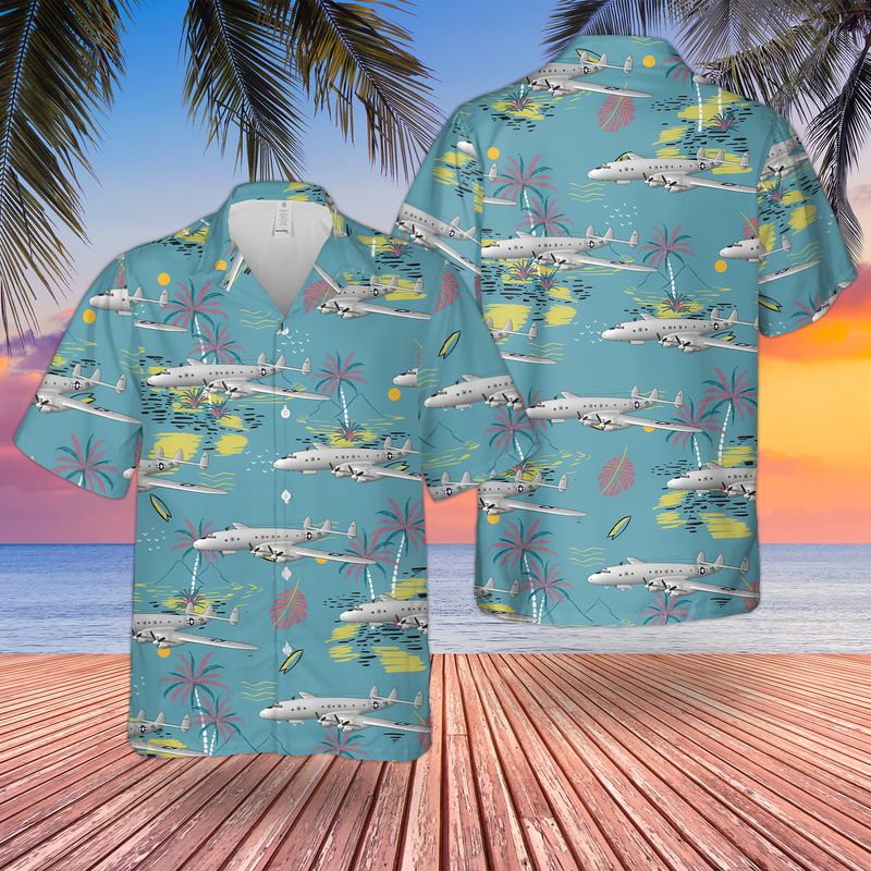 US Army Lockheed C-69 Constellation Hawaiian Shirt