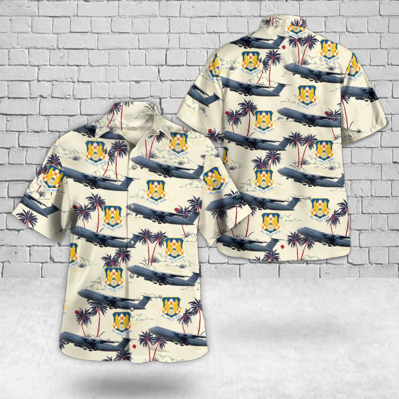 C-5A Galaxy 105th Airlift Wing New York Air National Guard Hawaiian Shirt