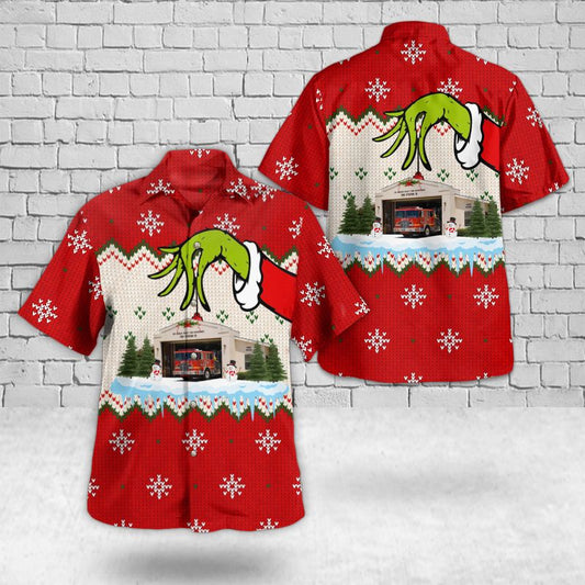 Los Angeles County, California, Los Angeles County Fire Department Fire Station 15 Christmas Hawaiian Shirt