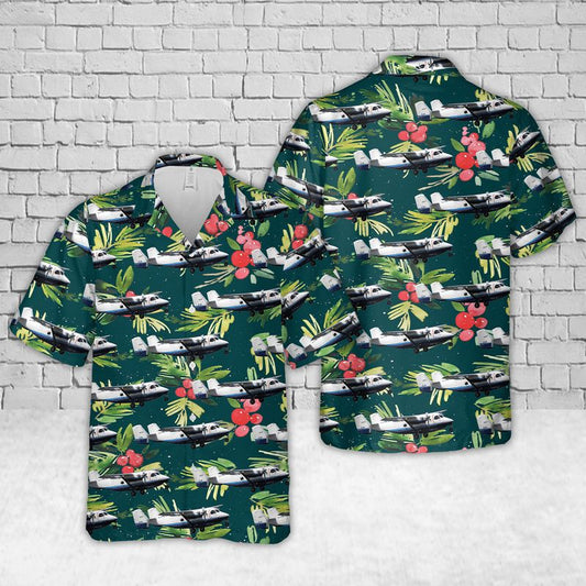 US Air Force C-145A Skytruck Light Twin-Engine Aircraft Hawaiian Shirt