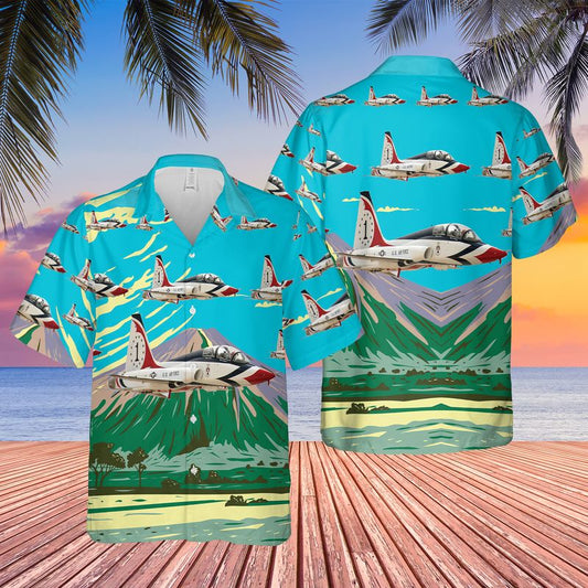 US Air Force Thunderbirds Northrop T-38 Talon Hawaiian Shirt