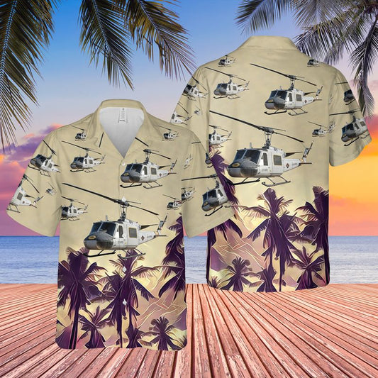 US Air Force UH-1F Iroquois Hawaiian Shirt