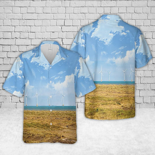 UK Scroby Sands Wind Farm Hawaiian Shirt