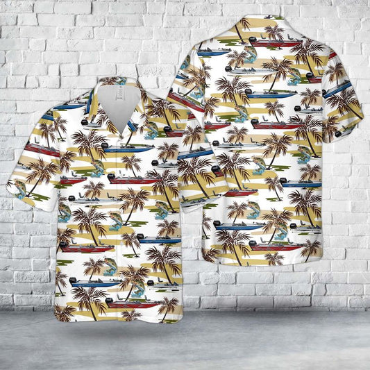 Lund Renegade 1775 Fishing Boats And Bass Fishing Hawaiian Shirt