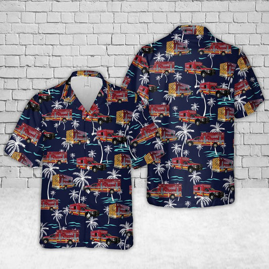 Lee County EMS Hawaiian Shirt