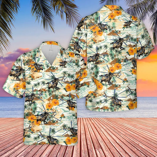 US Army Boeing AH-6 The Little Bird The Killer Egg Hawaiian Shirt