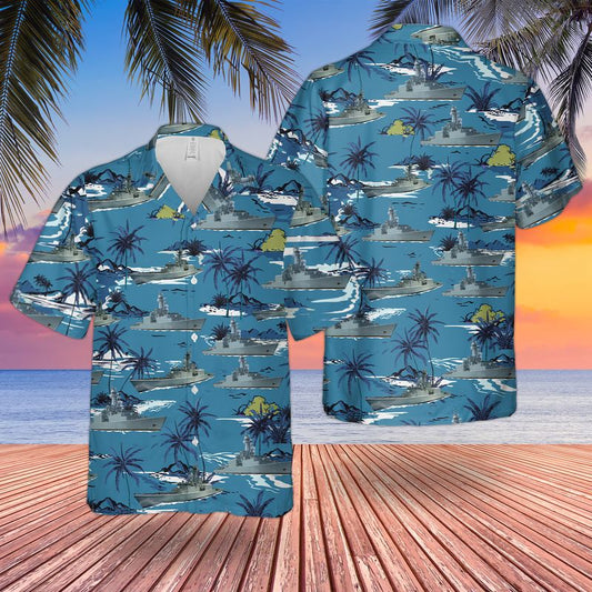 Royal Canadian Navy Iroquois-class Guided missile destroyer Hawaiian Shirt