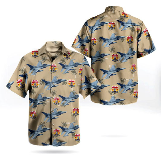 District of Columbia Air National Guard General Dynamics F-16C Fighting Falcon (401) Hawaiian Shirt