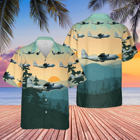 USAF Lockheed C-130H Hercules 145th Airlift Wing North Carolina Air National Guard Hawaiian Shirt