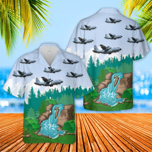 US Air Force Arkansas Air National Guard 154th Training Squadron C-130H Hercules Hawaiian Shirt