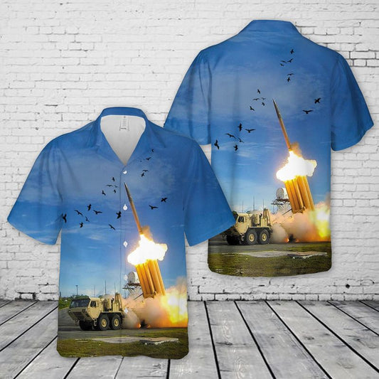 US Army A Lockheed Martin Terminal High Altitude Area Defense (THAAD) System Hawaiian Shirt